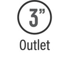 3" Outlet for MagnaFlow Muffler Mag SS 5X8 14 3/3 O/C