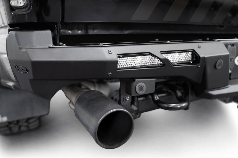 Addictive Desert Designs17-20 Ford F-150 Raptor Phantom Front Bumper with skid plate and lighting options for offroad performance upgrades.