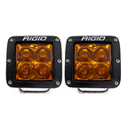 Rigid Industries D-Series Spot w/ Amber PRO Lens (Pair) for offroad lighting and electrical enhancements.