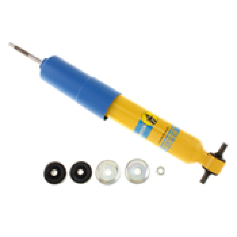 Bilstein B6 2002 Chevrolet Silverado 1500 Base RWD Front 46mm Monotube Shock Absorber with components for truck suspension upgrades.