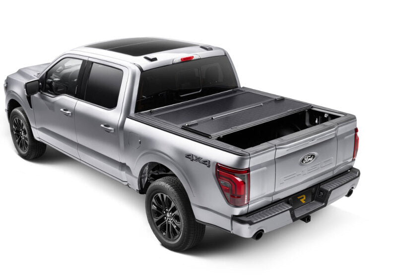 BAK 2021+ Ford F-150 Regular Super Cab & Super Crew (4 Door) BAKFlip G2 6.5ft Bed Cover on a silver truck