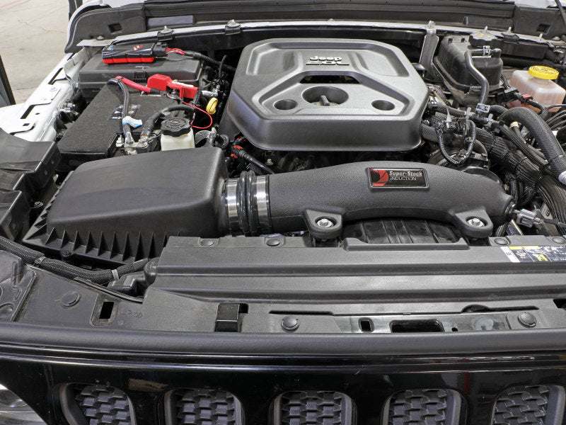 aFe Super Stock Induction System Pro Dry S Media 18-21 Jeep Wrangler JL L4-2.0L (t) Secondary image