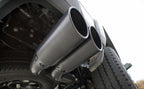 MagnaFlow 2024+ Chevy Silverado 2500HD/3500HD Black Series Filter-Back Performance Exhaust view from under the truck.