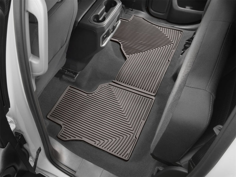 WeatherTech 2019+ Chevrolet Silverado 1500 Rear Rubber Mats - Cocoa Secondary image