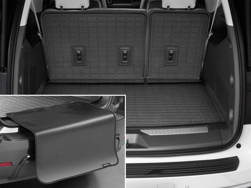 WeatherTech 21-23 GMC Yukon XL / Yukon Denali XL SeatBack Cargo Liner HP w/Bumper Protector - Black Secondary image
