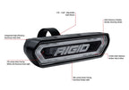 Rigid Industries Chase Tail Light Kit w/ Mounting Bracket - Blue details with LED features and mounting options.