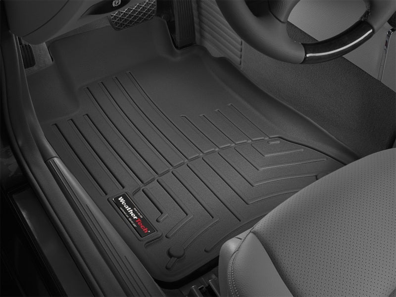 WeatherTech 03-09 Mercedes-Benz E500 Sedan Front FloorLiner - Black in vehicle.