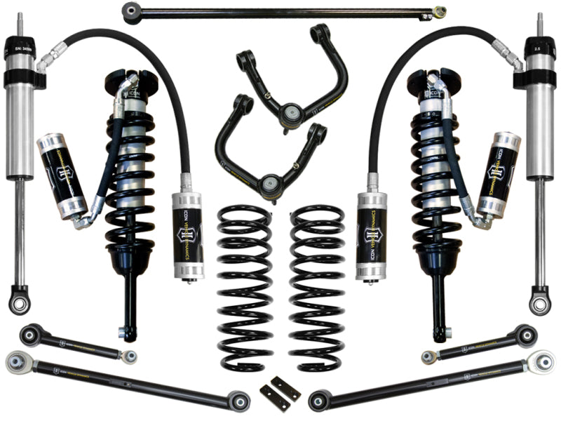 ICON 03-09 Toyota 4Runner/FJ 0-3.5in Stage 6 Suspension System w/Tubular Uca for off road performance upgrades.