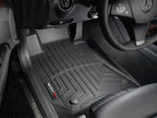 WeatherTech 10+ Mercedes-Benz E-Class Front FloorLiner - Black installed in a car.
