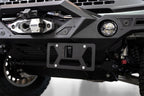 Addictive Desert Designs Clevis Mounted Front License Plate Bracket on off-road bumper