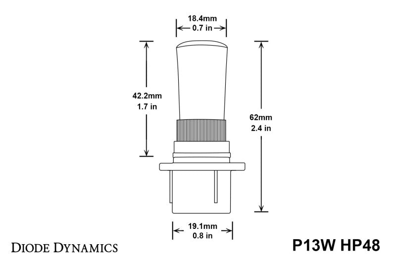 Diode Dynamics P13W HP48 LED - Cool - White (Pair) Secondary image