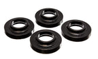 Energy Suspension 97-06 Jeep Wrangler TJ / 84-01 Cherokee Black Fr/Rear Coil Lift Isolator Set of 4 for offroad upgrades