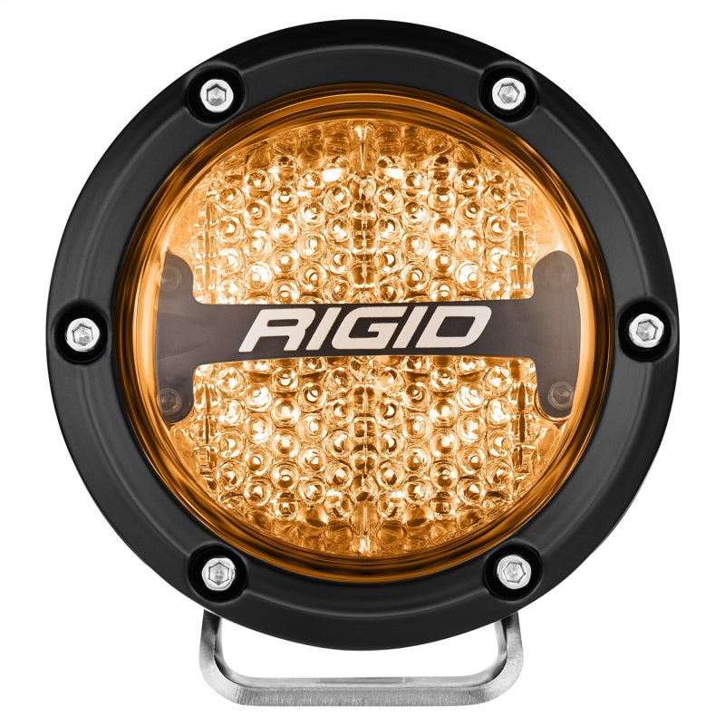 Rigid Industries 360-Series 4in LED Off-Road Diffused Beam - RGBW Backlight (Pair) for offroad lighting and electrical.