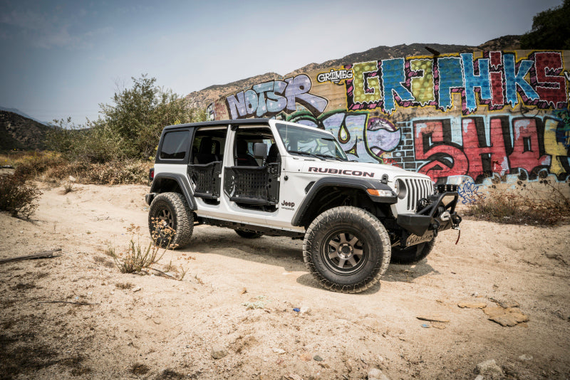 Body Armor 4x4 2018+ Jeep Wrangler JL and Gladiator JT Trail Doors Front Pair on off-road terrain