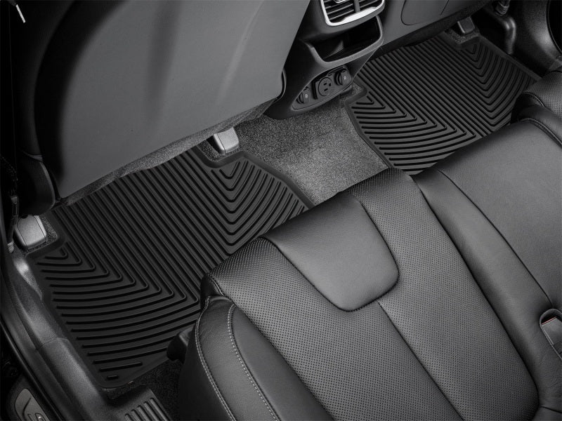 WeatherTech 19-20 Hyundai Santa Fe Rear Rubber Mats - Black Secondary image