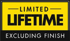 Limited Lifetime Warranty Excluding Finish Badge