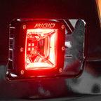 Rigid Industries Radiance+ Scene RGBW Surface Mount - Pair in red lighting for offroad performance upgrades