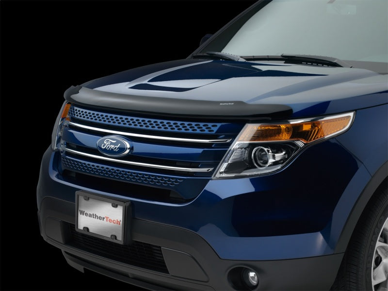 WeatherTech 14+ Chevrolet Silverado 1500 Stone and Bug Deflector - Dark Smoke Secondary image