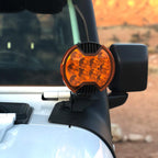 KC HiLiTES 6in. Light Shield for SlimLite LED - Amber on Jeep