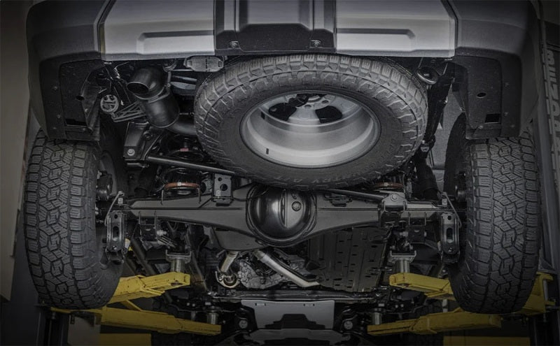 Magnaflow 2024 Lexus GX550 Overland Series Cat-Back Performance Exhaust System undercarriage view