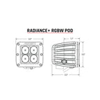 Rigid Industries Radiance+ Pod RGBW - Pair for offroad lighting