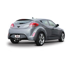 Borla 12-14 Veloster 1.6L AT/MT FWD 2dr 2.25in No Tips SS Exhaust (rear section only) installed on a silver Veloster.