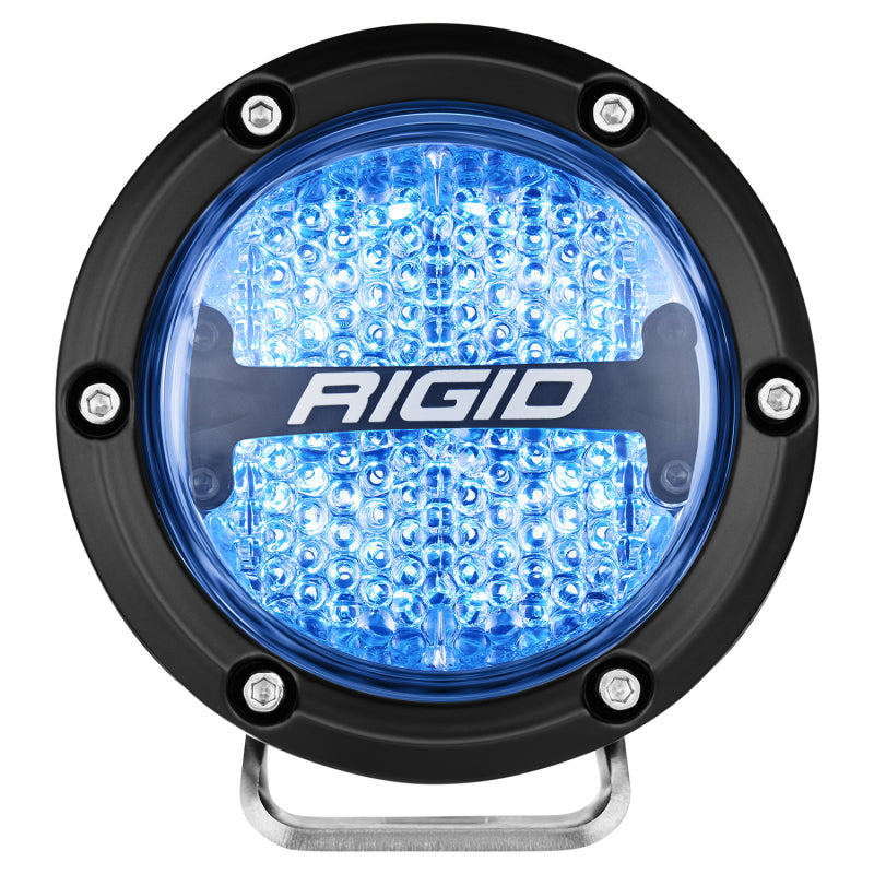 Rigid Industries 360-Series 4in LED Off-Road Diffused Beam - RGBW Backlight (Pair) for offroad lighting and electrical.