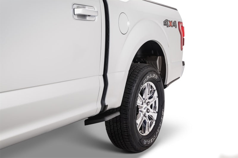 AMP Research 15-22 Ford F150 All Beds BedStep2 - Black mounted on truck for easy access.