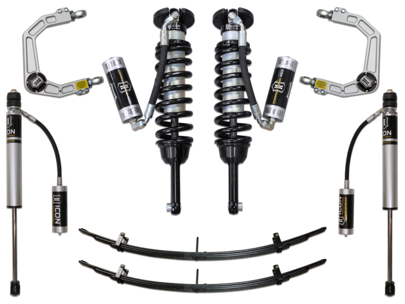 ICON 05-15 Toyota Tacoma 0-3.5in/2016+ Toyota Tacoma 0-2.75in Stg 4 Suspension System w/Billet Uca components for offroad performance upgrades Main image