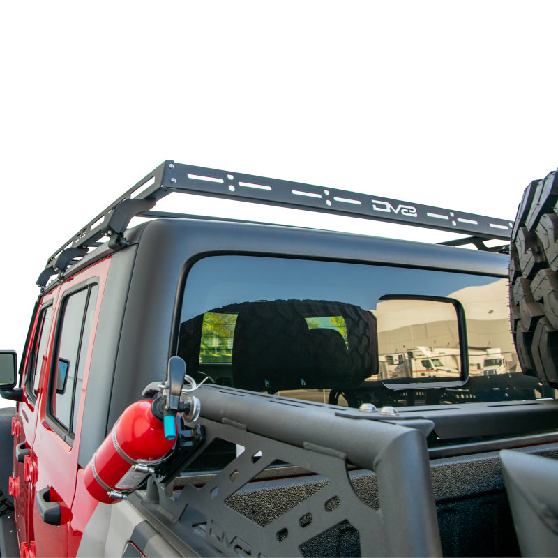 DV8 Offroad 07-18 Jeep Wrangler JK 4 DR / JL 2 DR & JT / 18+ Gladiator Roof Rack Secondary image