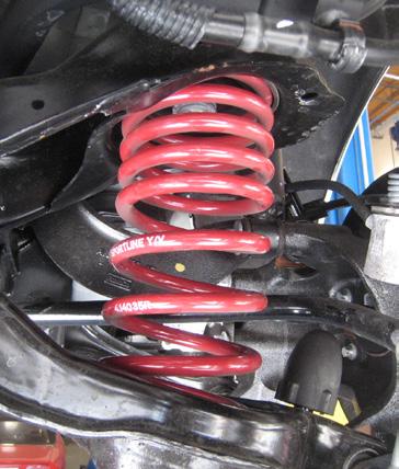 Eibach Sportline Kit for 2013 Ford Focus ST 2.0L 4cyl Turbo (2013 ONLY) red coil spring installation