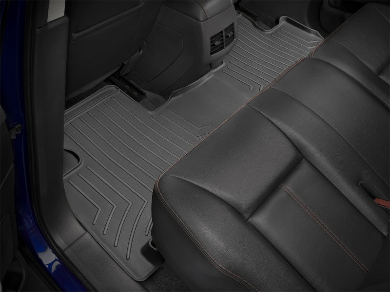 WeatherTech 07-13 Ford Edge Rear FloorLiner - Black in car interior