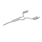 MagnaFlow Cat Back, SS, 2.5in, Street, Dual Split Polished 4.5in Tips 2015 Ford Mustang Ecoboost exhaust system