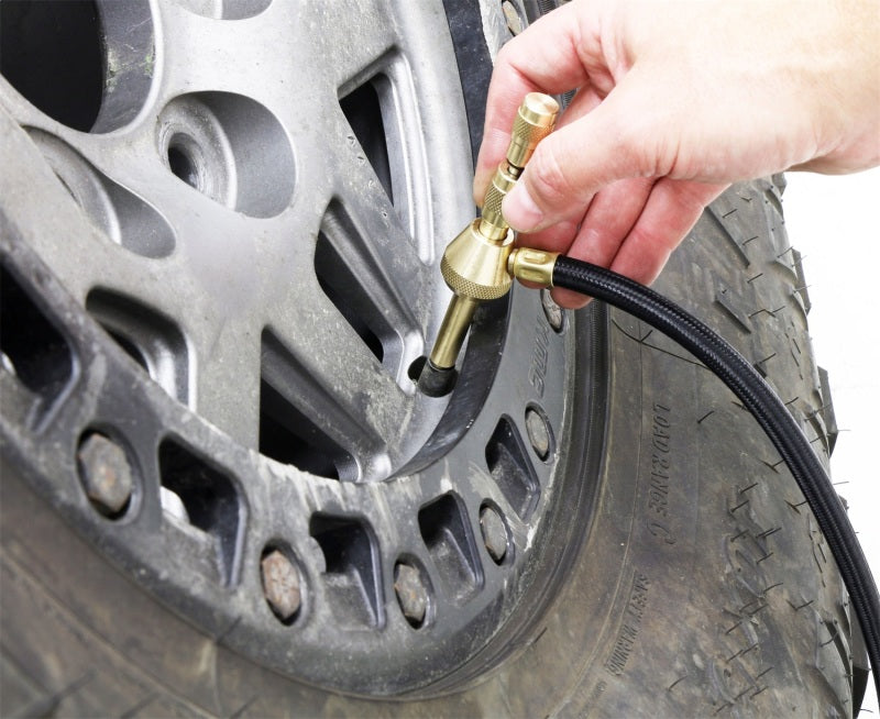RockJock Elite Analog Tire Deflator 3in Stainless Steel Liquid Filled Gauge Beadlock Friendly Secondary image
