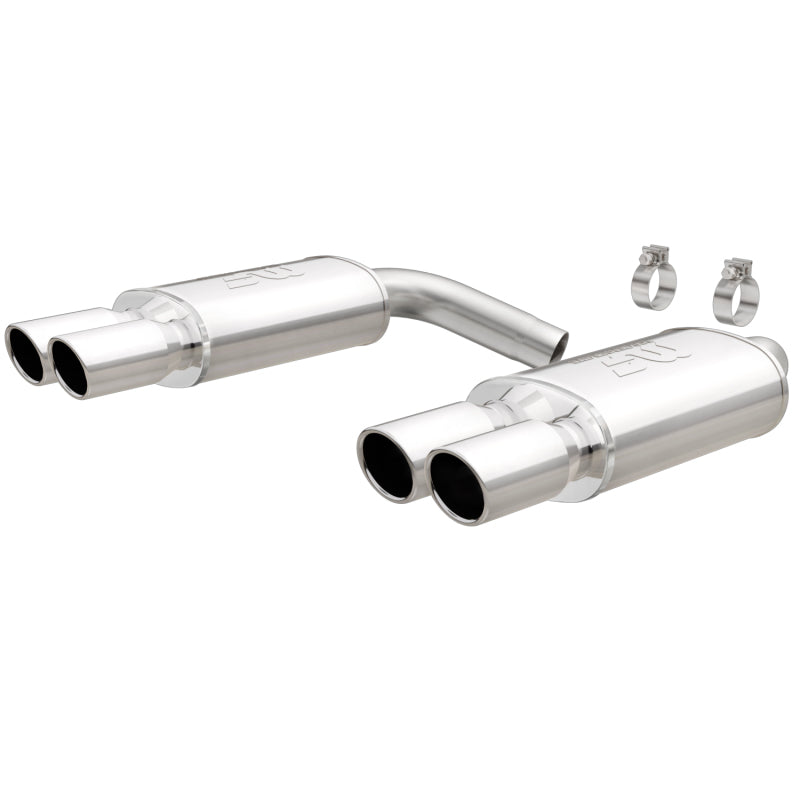 MagnaFlow Corvette C4 92-96 LT1 Axle Back Exhaust system with polished stainless steel design.