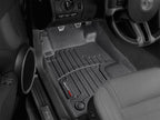 WeatherTech 12-13 Ford Mustang Front FloorLiner - Black installed