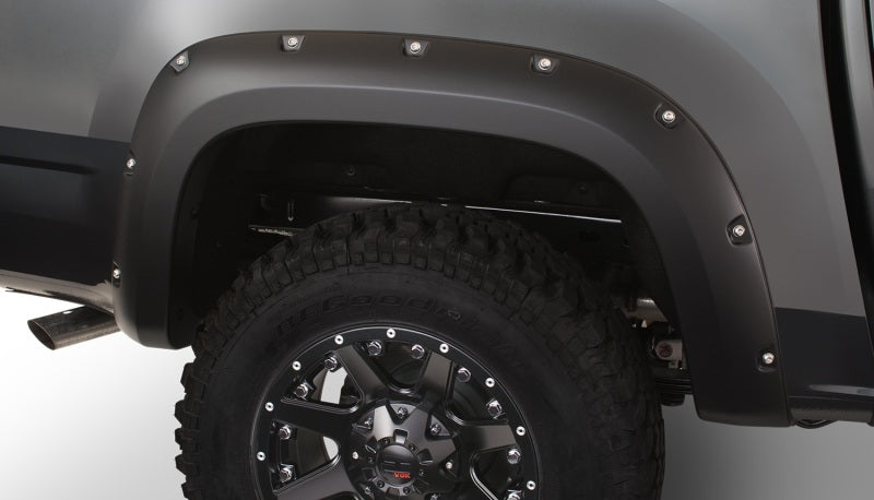 Bushwacker 15-18 GMC Canyon (Excl. ZR2) Fleetside Pocket Style Flares 2pc 74.0in Bed - Black Secondary image