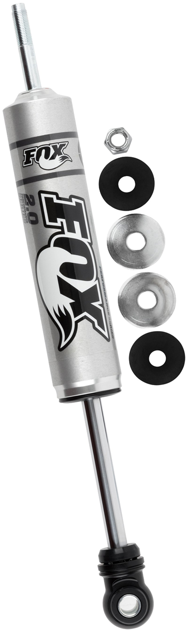 Fox 01-10 Chevy HD 2.0 Performance Series 5.1in. Smooth Body IFP Front Shock (Alum) / 0-1in. Lift for offroad performance upgrades.