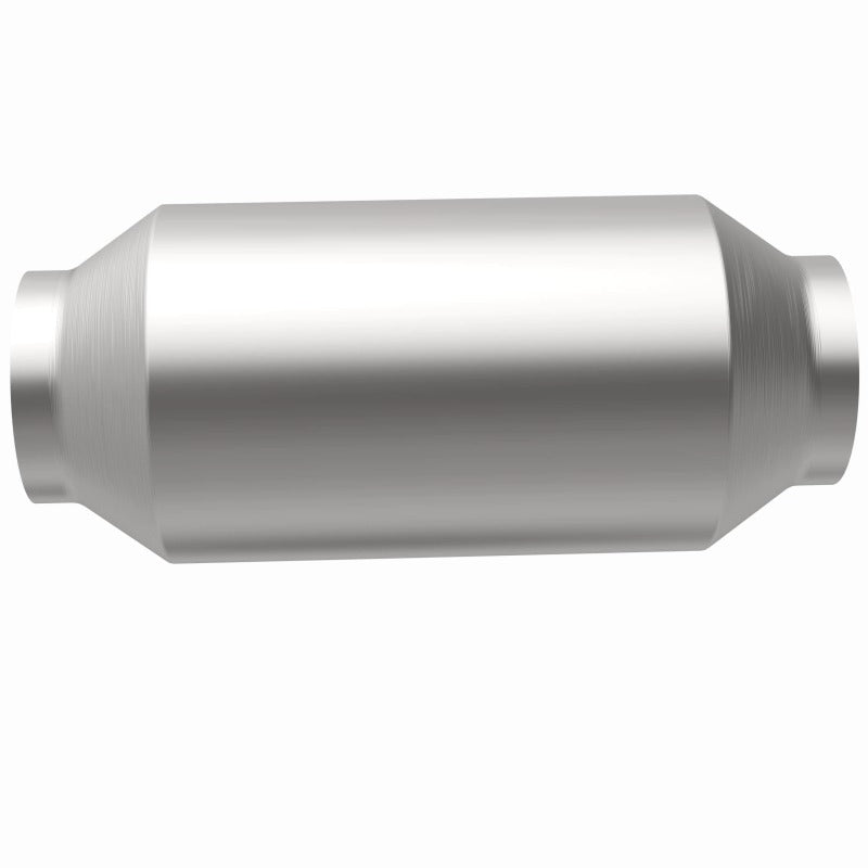 MagnaFlow Conv Univ 2.50inch C/C stainless steel catalytic converter for offroad performance upgrades.