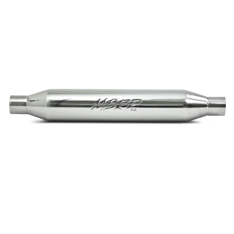 MBRP Universal Resonator 2.25in Inlet /Outlet 22in Body 26in Overall T304 Secondary image