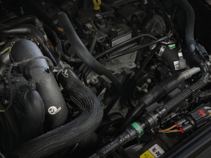 AFE 21-22 Ford Bronco L4-2.3L (t) BladeRunner Alum Hot/Cold Charge Pipe Kit - Black Secondary image