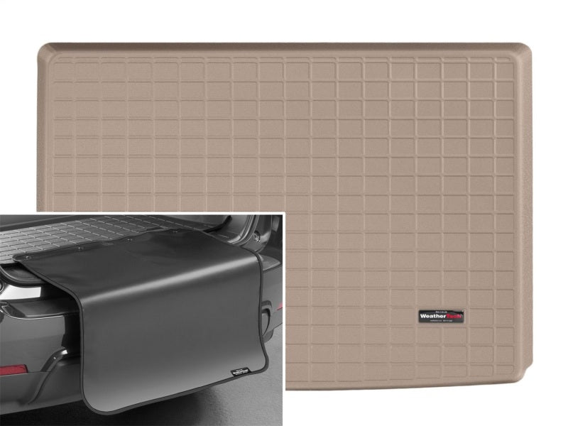 WeatherTech 15+ Cadillac Escalade ESV Cargo Liner w/ Bumper Protector - Tan Secondary image