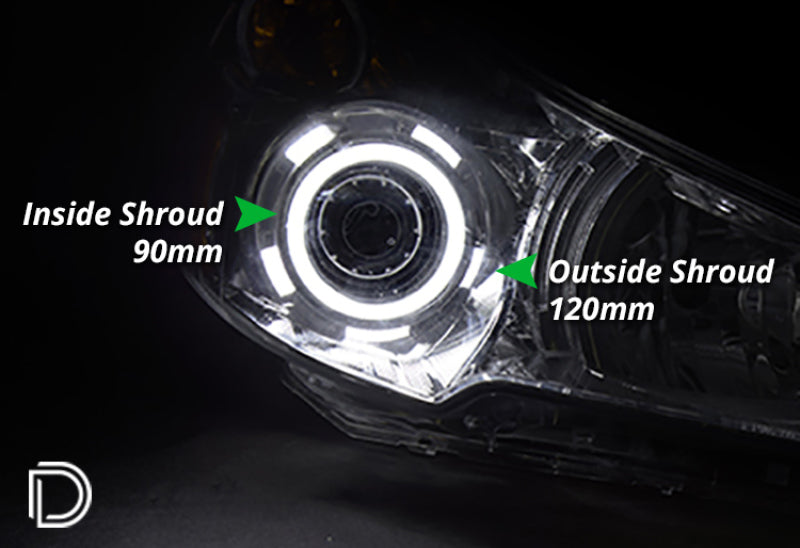 Diode Dynamics Halo Lights LED 90mm/120mm - Red Four Secondary image