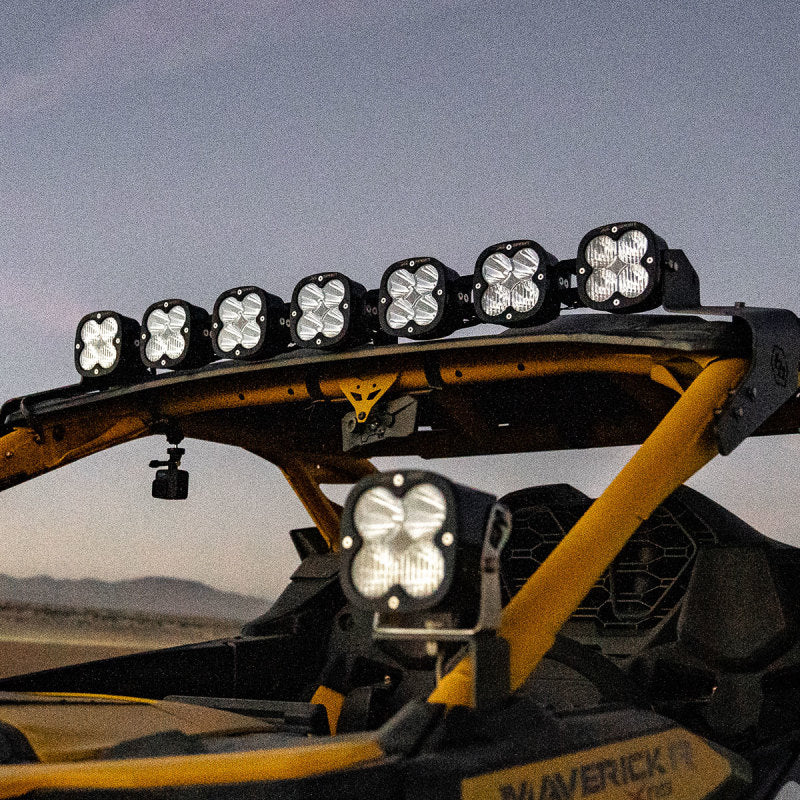 Baja Designs 2024+ Can-Am Maverick R 7XL Linkable Roof Mount Kit with offroad lighting