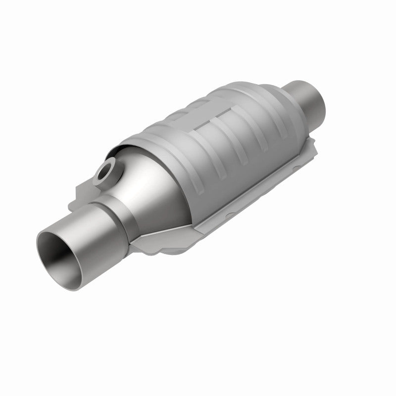 MagnaFlow Conv Univ 2.25 Single O2 FED stainless steel catalytic converter for offroad truck accessories.