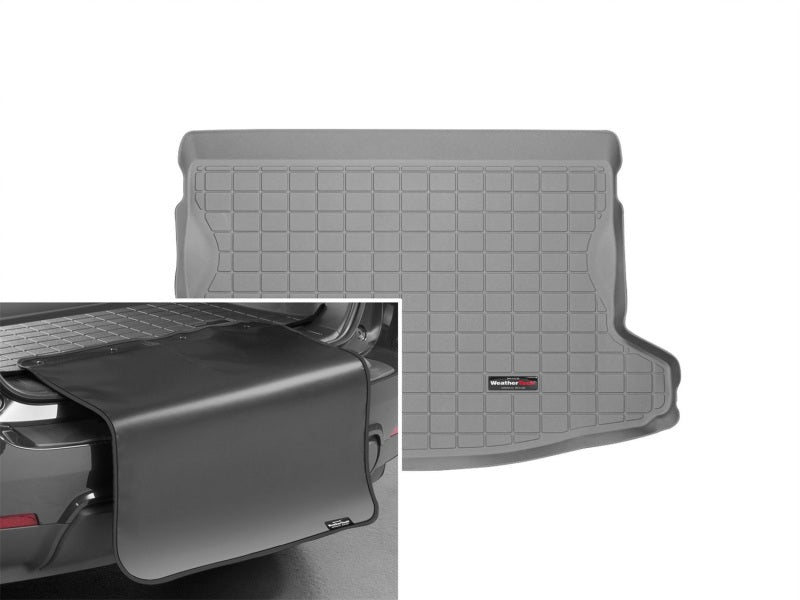WeatherTech 2016+ Subaru CrossTrek Cargo With Bumper Protector - Grey Secondary image