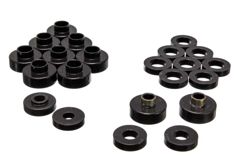 Energy Suspension CJ5-7 Body Mounts - Black for offroad parts