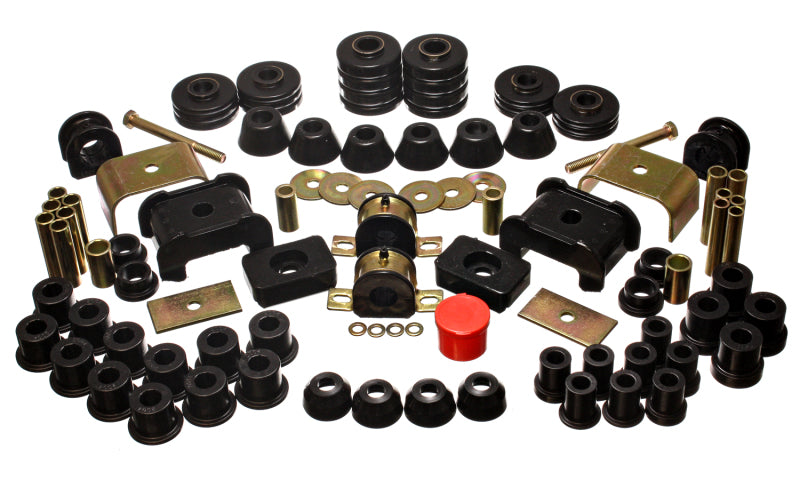 Energy Suspension 73-80 Chev/GMC 4WD w/Aftermarket Front Springs Black Hyper-Flex Master Bushing Set Secondary image