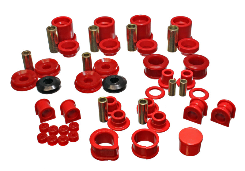 Energy Suspension 90-96 Nissan 300ZX Red Hyper-Flex Master Bushing Set (Sway bar end link bushings a Secondary image