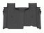 WeatherTech 2019+ Chevrolet Silverado 1500 Crew Cab Rear FloorLiner - Black for offroad performance upgrades.